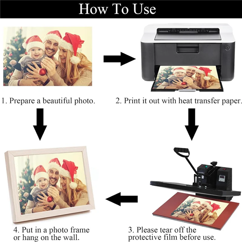 PORK-24Pcs Sublimation Metal Photo Blanks Signs - 8X12in Photo Sign Blank Poster Wall Photo Frame Metal Blanks Indoor Outdoor