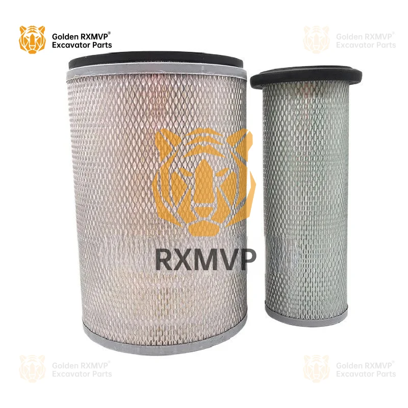 For  XGMA 833 Isuzu engine oil filter element diesel grid air oil water paper diesel hydraulic return oil  accessories Excavator