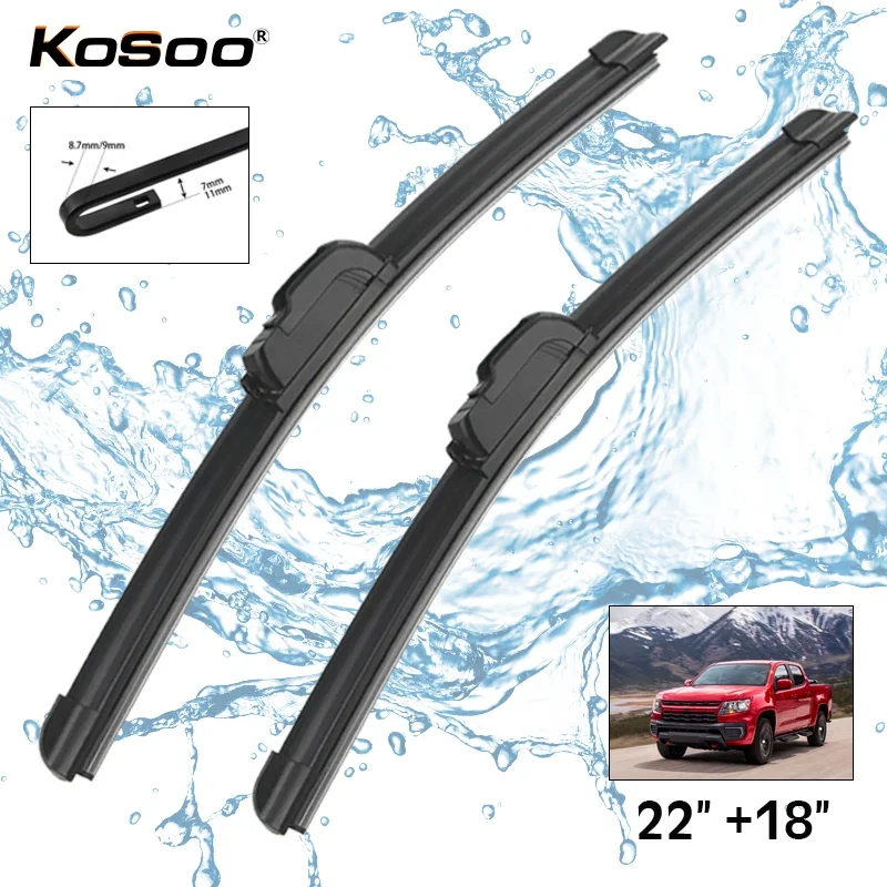 Car Wiper For Chevrolet Colorado 2019-2023 Windshield Rubber Silicon Refill Front Window Wiper 22