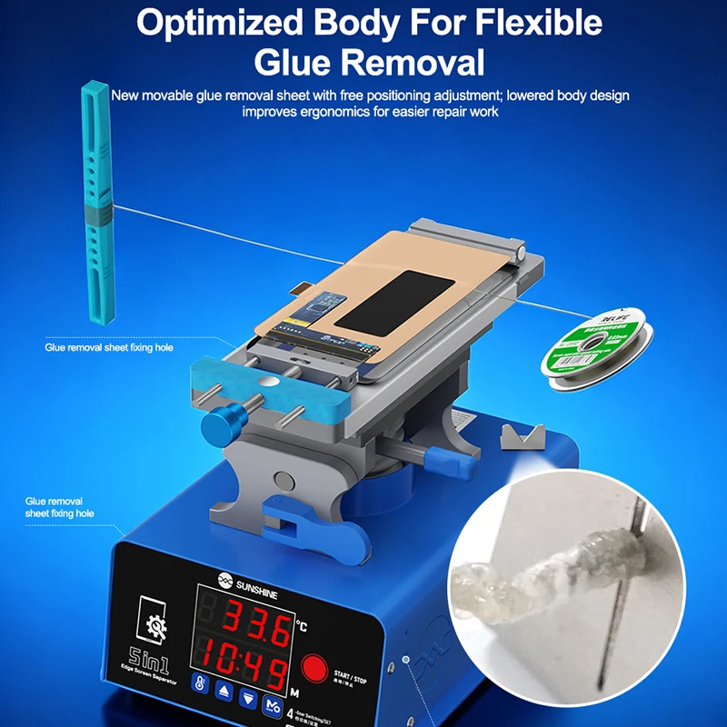 SUNSHINE S-918F Plus V2.0 All-in-one Screen Removal Suitable for Heating, Separation, Glue Removal, Frame Removal, Screen Remova