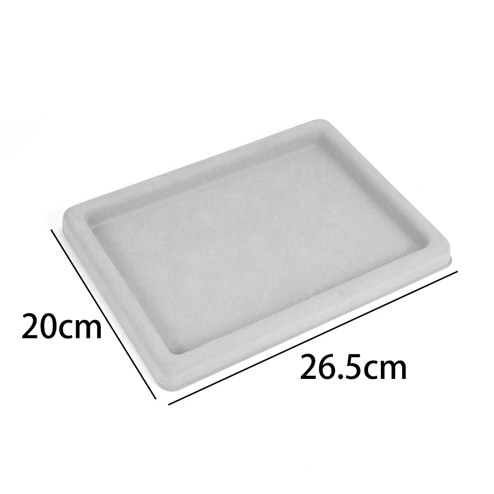 Gray Flocked Bead Board Jewelry Making Measuring Tool for DIY Bracelet Necklace Accessories Findings Organizer Tray Craft