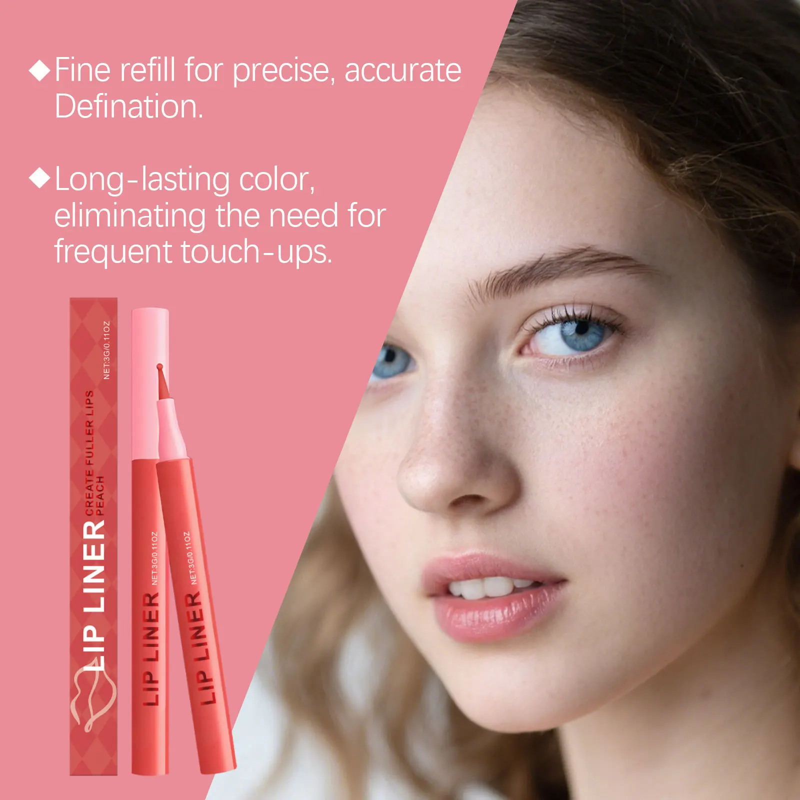 6 Colors Lip Lingerie Lip Liner Long Lasting Waterproof Stain Transfer Proof Smudge Resistant Color No Bleed Formula Cosmetics