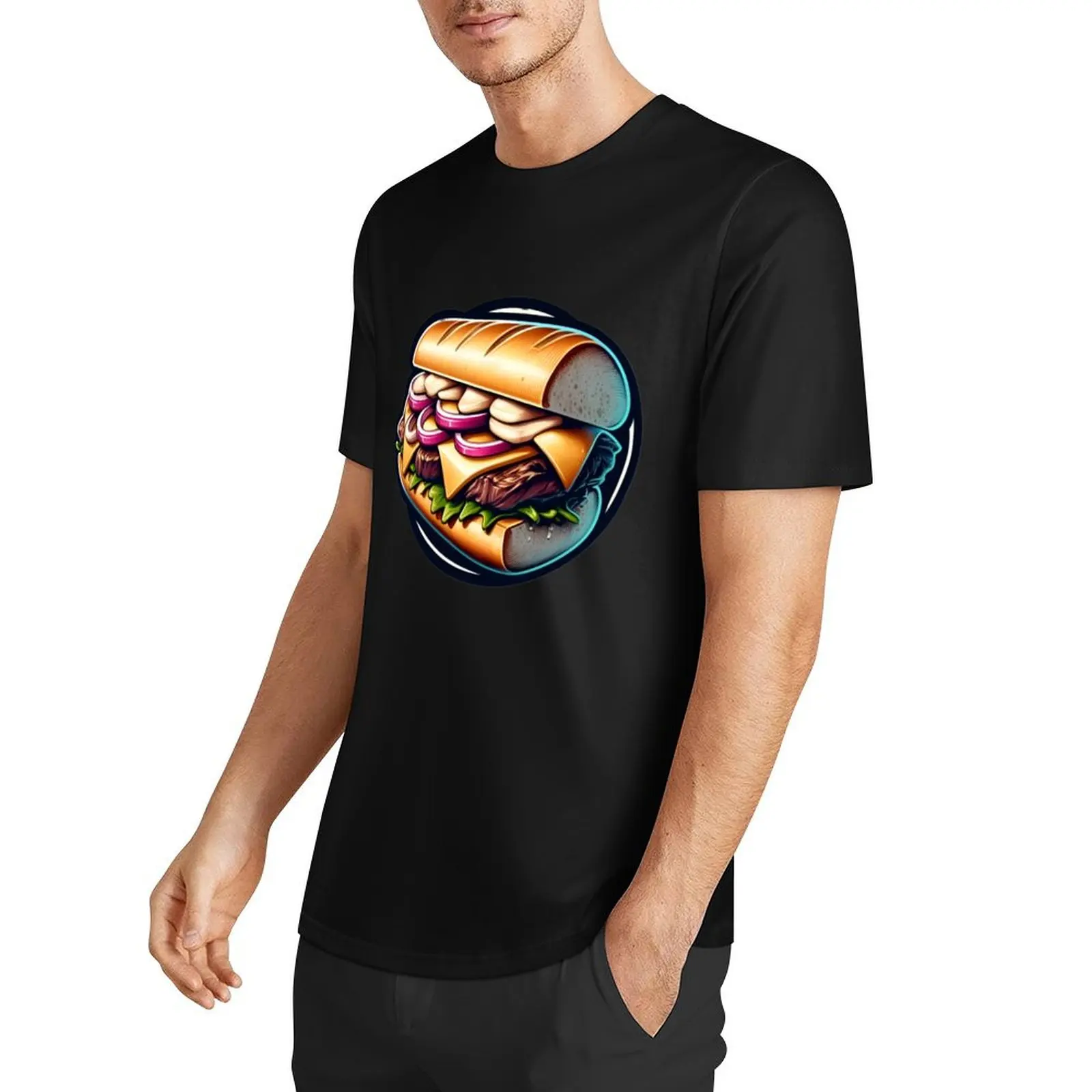 Cheesesteak Delight - Gourmet Sandwich T-Shirt summer top designer shirts mens funny t shirts