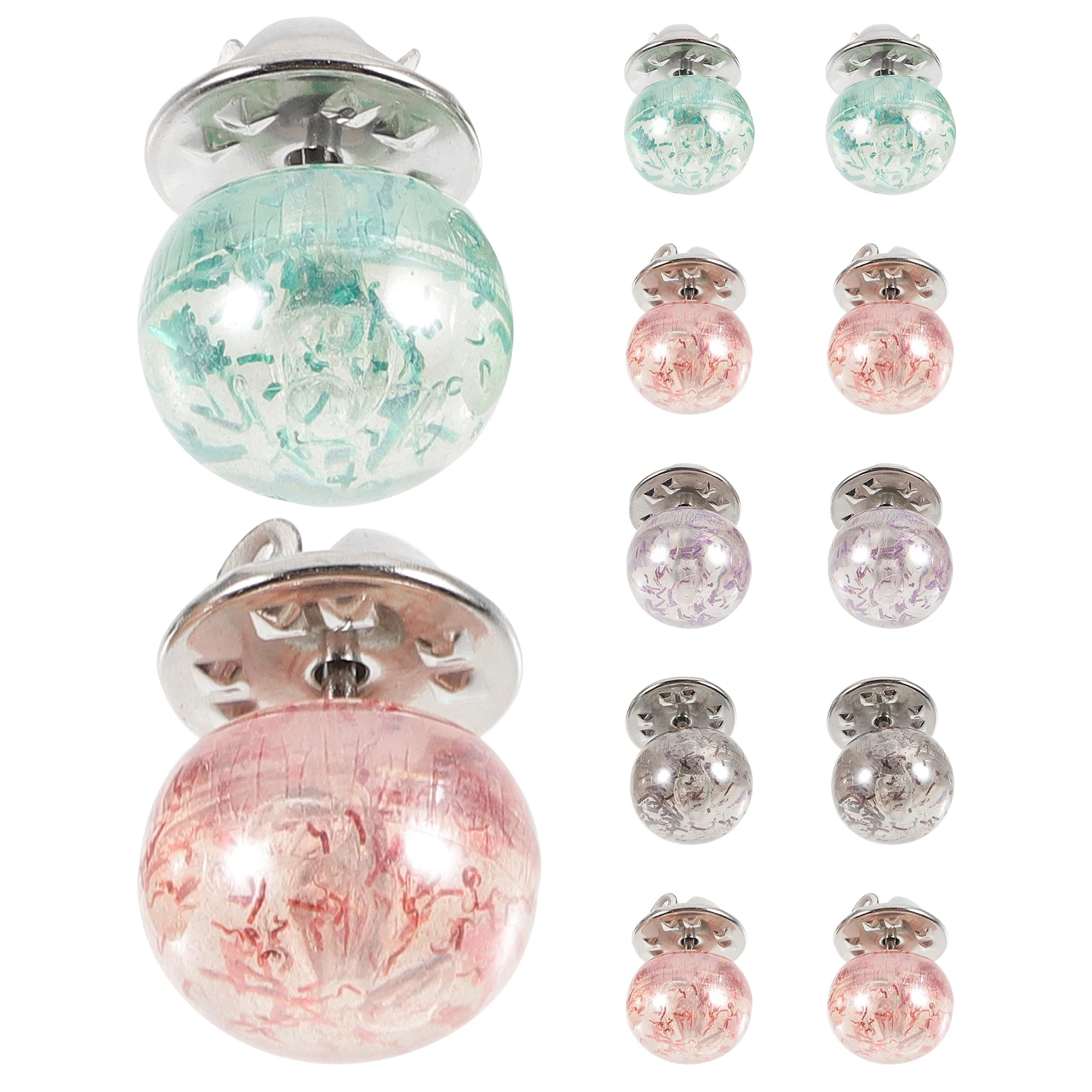 

10pcs Seamless Brooch Pins Faux Pearl Buttons for Pin Buttons For Jeans Clothes Lightweight Portable Jeans Cardigan Backpacks