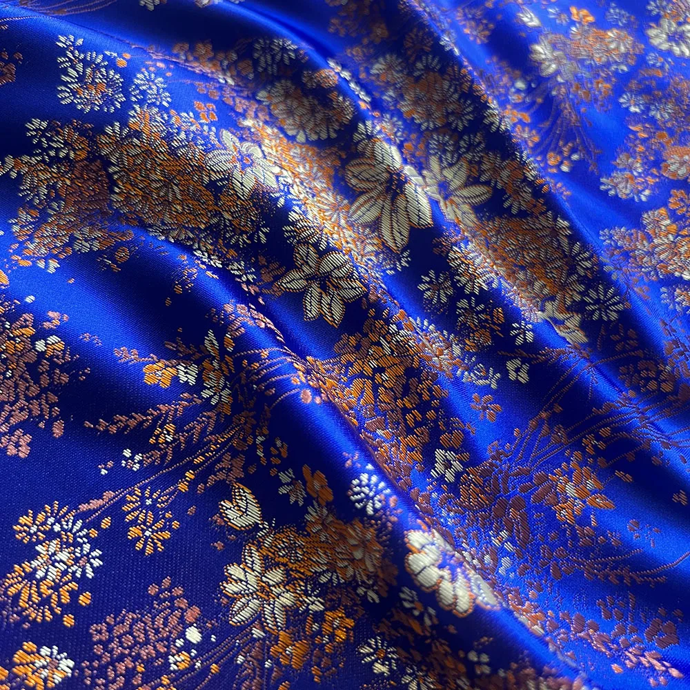 

Damask Satin Brocade Jacquard Fabric Vintage Floral Vein For Sewing Coat Curtain Tablecloth Sofa Cushion And Skirt Clothing