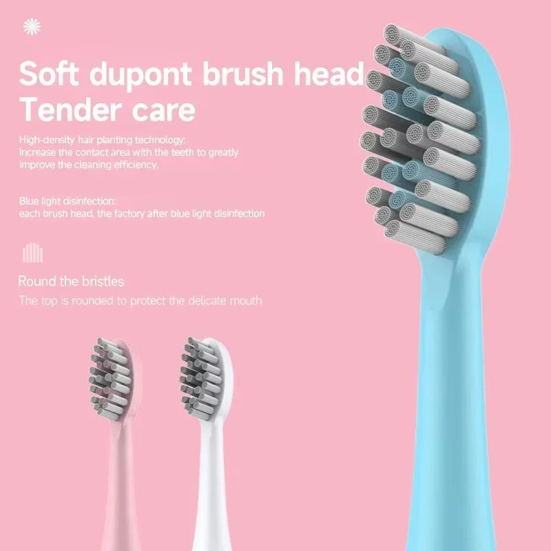 Electric Toothbrush for Adults Soft DuPont Bristle Portable Battery Endurance IPX7 Waterproof Intelligent Effective Oral Care