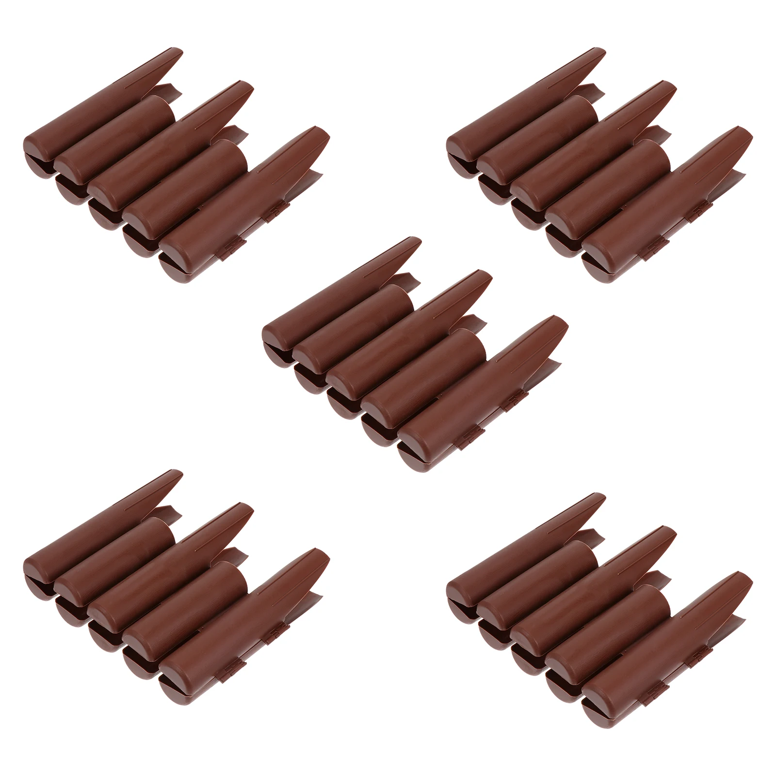 

5 Pcs Plastic Fence Panels for Garden Yard Decorative naments Easy Assemble Durable Lightweight Pastoral Style Scene Adornment