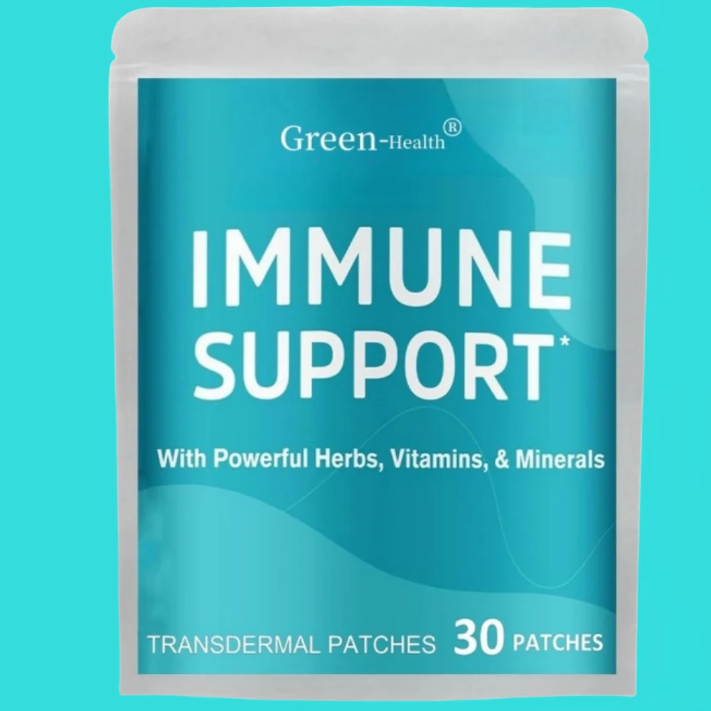 

30 Patches Immune Support Transdermal Patches with Elderberry, Zinc, VIT C, VIT D3, Selenium, Echinacea, Ginger