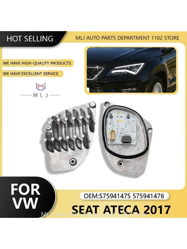 575941475 575941476 Moduł LED reflektora DRL do Volkswagen VW SEAT ATECA 2017, moduł źródła białego światła, Angel Eye (1X Right Module) — Zdjęcie 2 z 2