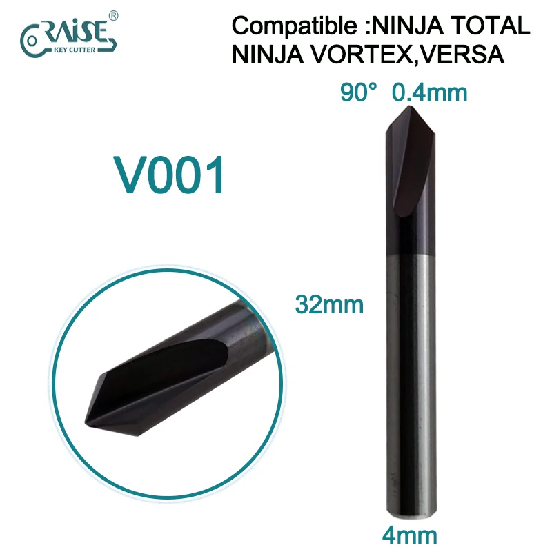 

Резак RAISE 90 ° KEYLINE V001 Совместим с машиной для копирования ключей KEYLINE NINJA TOTAL NINJA VORTEX VERSA