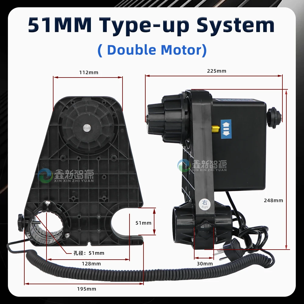 Eco Solvent Printer 51MM Double Motor Paper Take Up System for Inkjet Printer Paper Collector Take Up Reel System