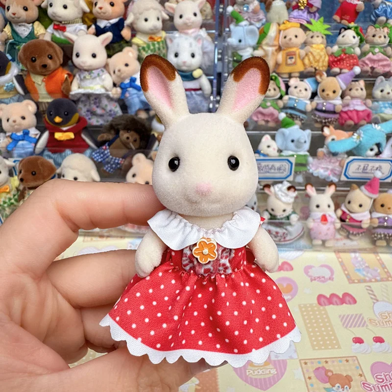 Sylvanian Families Kitchen Set Kids Toys for Girls Ternurines Figures Calico Critters Cute Children Anime Medium-sized Doll 3