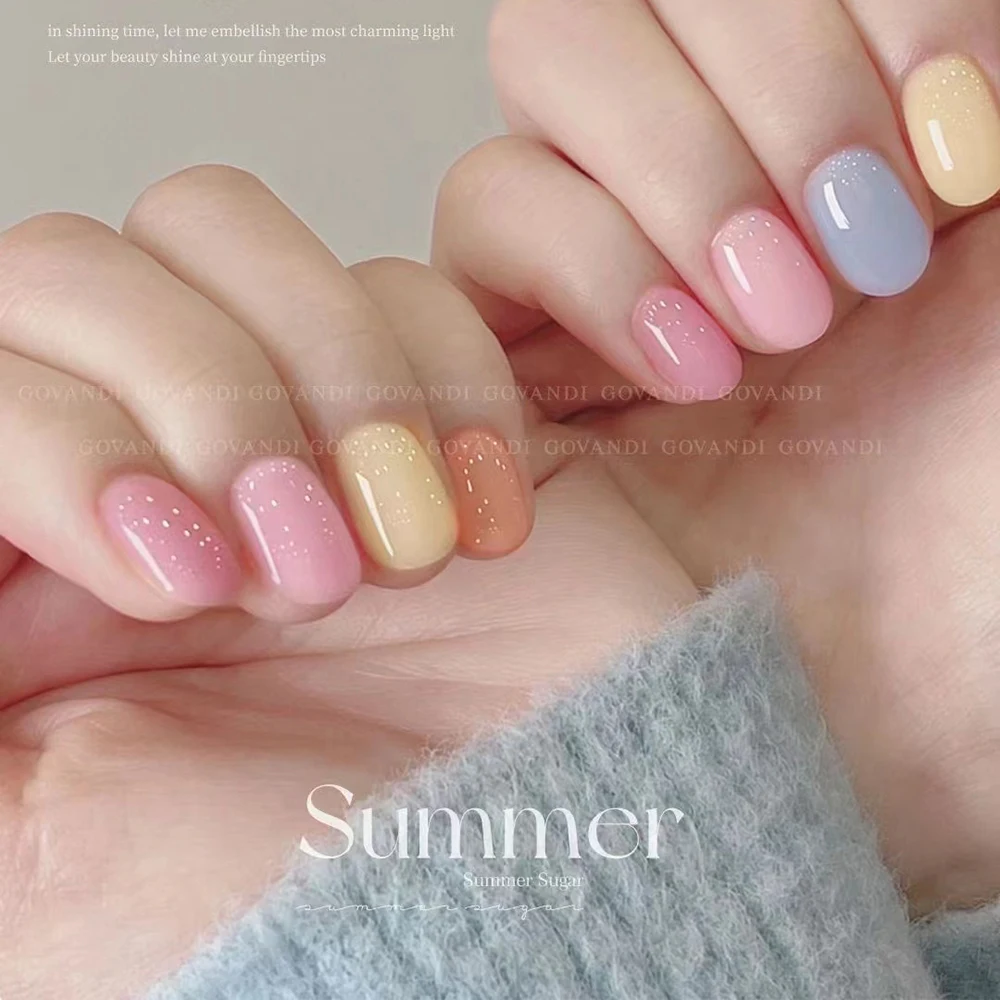 New 8 Color Candy Gel Polish Set Collection Semi-permanent Soak Off UV Gel 15ml Manicure Set For Nail Salon Nail Polish Kit