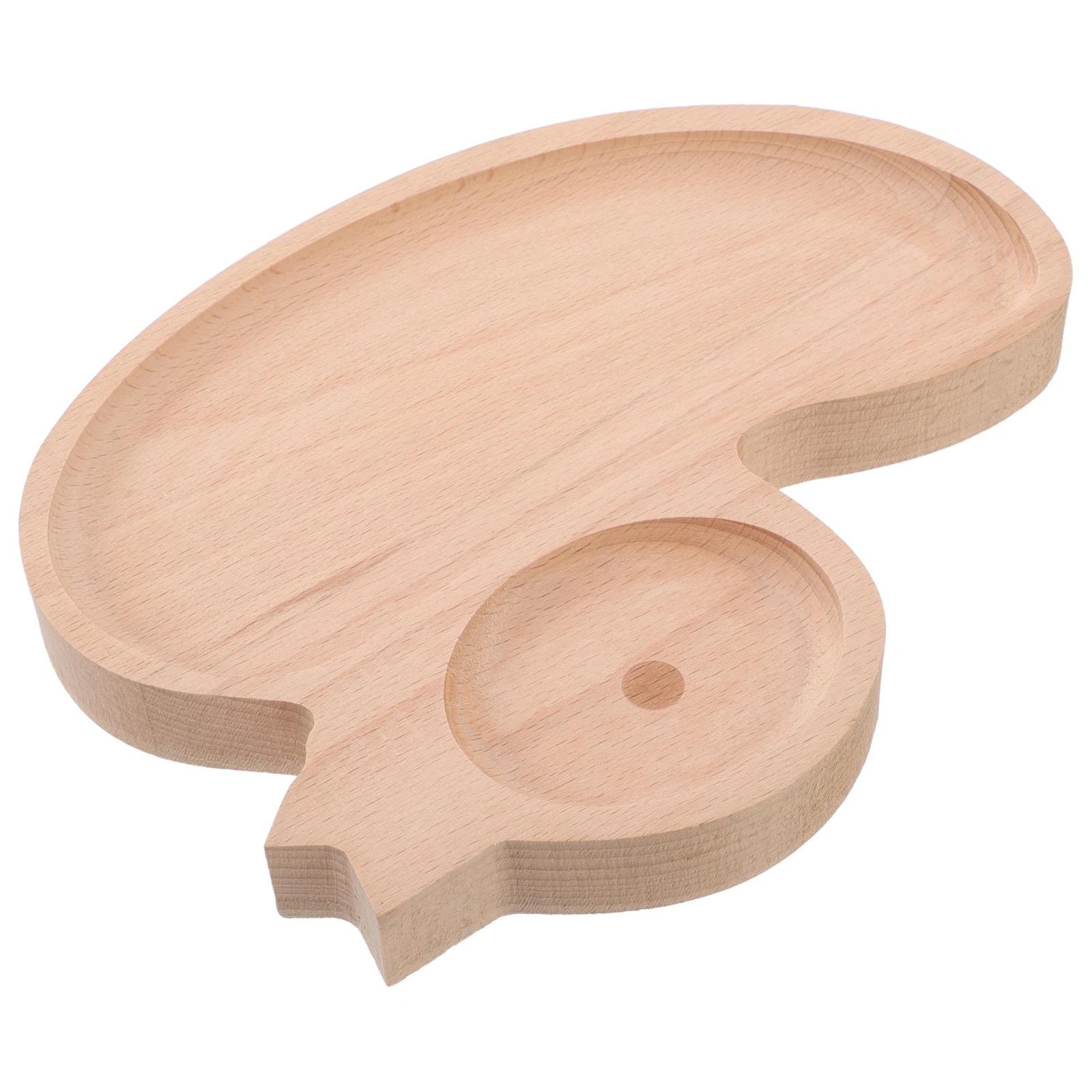 

Tray Serving Platter Appetizer Wooden Shape Snack Dish Animal Child Section Plate