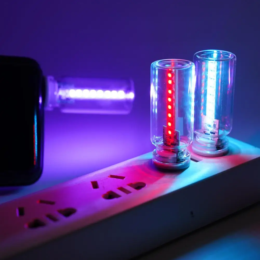 USB LED Car Interior Atmosphere Light Portable Ambient Light Plug-in USB Touch Control Light For Car Party Holiday Decorati Z0Z1