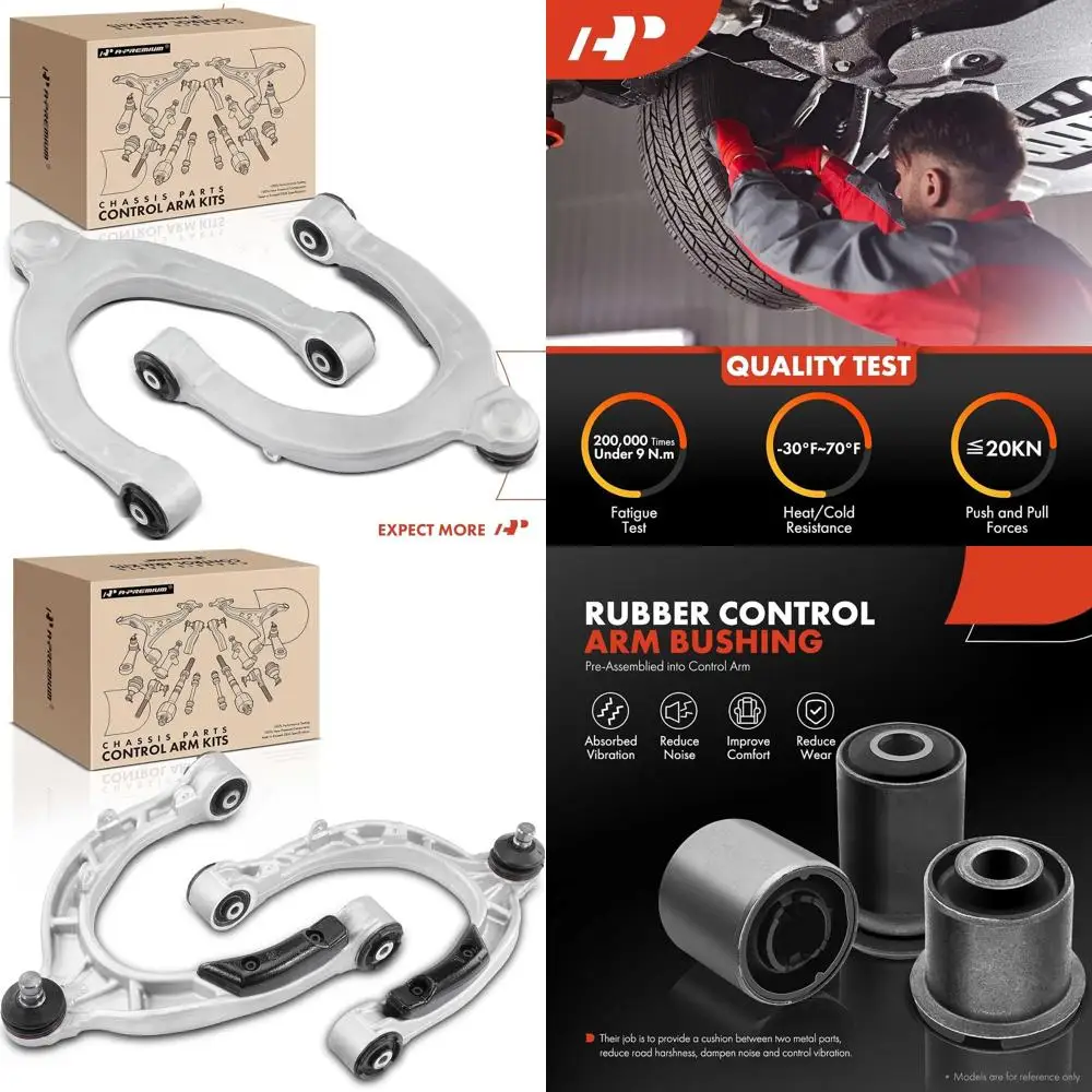 2 x Front Upper Control Arm, with Ball Joint & Bushing, Compatible with Tesla Model 3 2017-2021, Model Y 2020-2021