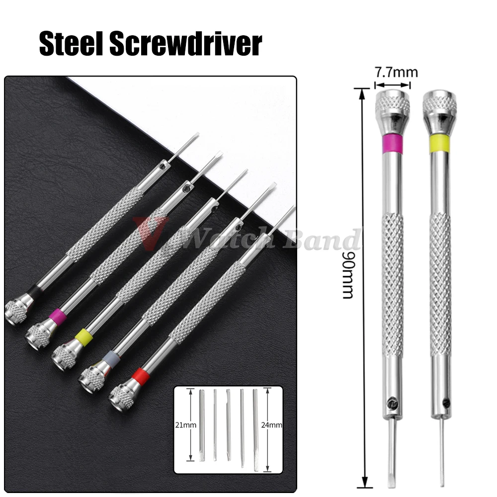 5/13pcs Precision Screwdriver Set 0.6-2.0mm Screw Driver Hardness Steel Watch Repair Kit for Watchmaker Watches Glasses Jewelry