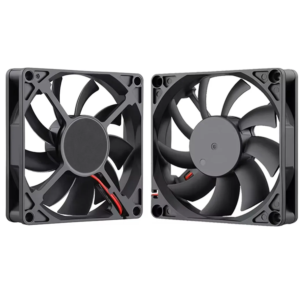 Ventilador Axial de Resfriamento para Gabinete de PC 8cm DC 5V 12V 24V 80mm x 15mm 8015 Silencioso Radiador Cooler XH2.54-2Pin