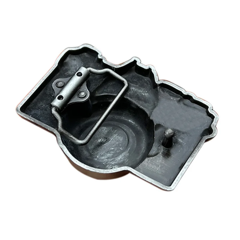 Estilo ocidental câmera cinto fivela