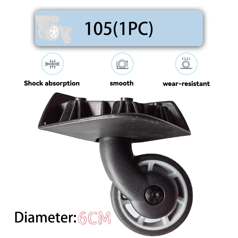 

For Samsonite105 Universal Wheel Replacement Suitcase Rotating Smooth Silent Shock Absorbing Wheel Accessories Wheels Casters