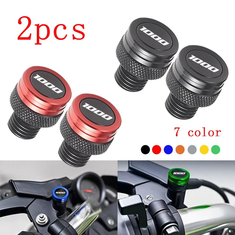 

For SUZUKI GSXS1000 GSX-S1000 GSX-S 1000 Accessories M10*1.25 Motorcycle CNC Aluminum Mirror Hole Plugs Screws Bolts Cover Caps