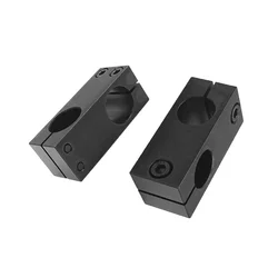1pcs Optical Axis Cross Clamp Fixed Support Parallel Vertical Connection Locking Steel Same Diameter Reducing Cross Double Hole