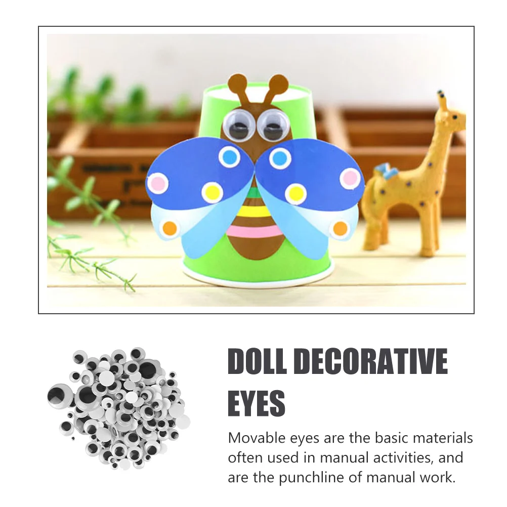 

600 шт. Декор Клейкие глаза DIY Пластиковые материалы Аксессуары ручной работы Безопасные украшения