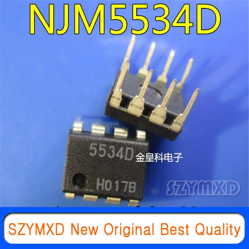 10Pcs/Lot New Original NJM5534D JRC5534D 5534D in-line DIP-8 operational amplifier In Stock