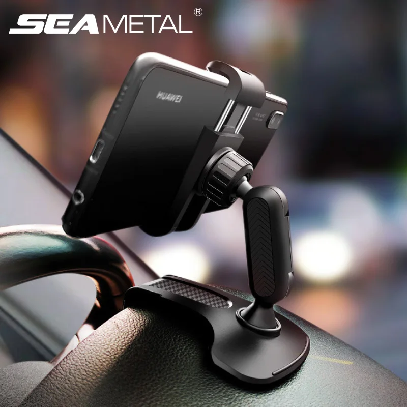 360-Degree Rotation Car Phone Holder Clip Car Smartphone Support Adjustable Phone Bracket Stand for IPhone Xiaomi Huawei Samsung