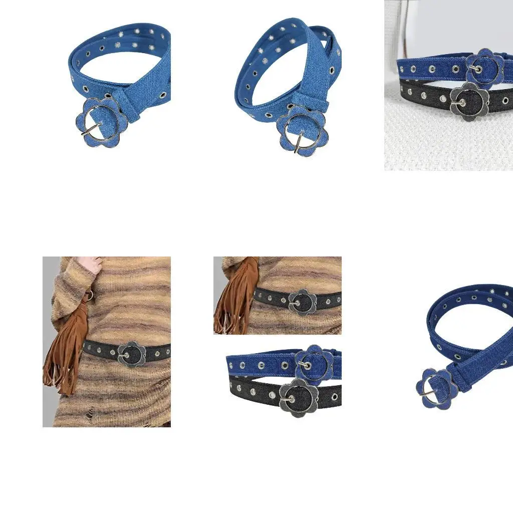 

A52E Casual Waist Belt Waistband Chain Punk for Casual Costume Belt for Jeans Dress