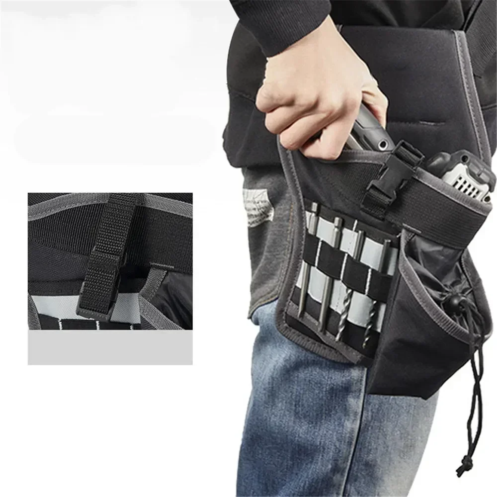 New Portable Durable Canvas Cordless Drill Holder Drill Cordless Screwdriver Tool Belt Pouch for Electrician Carpenters Builders