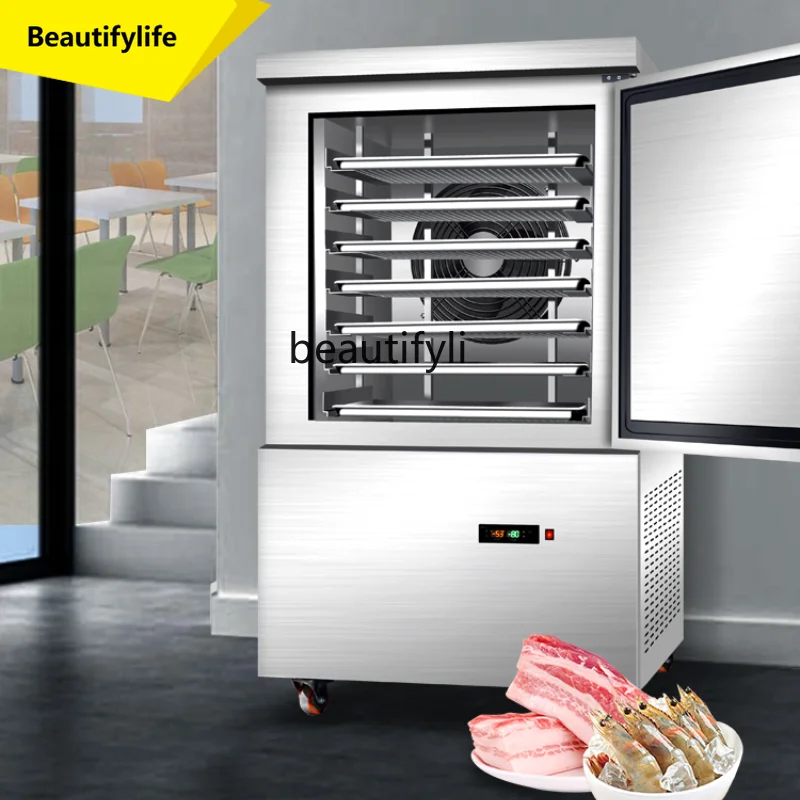 

A61 Quick-Frozen Commercial Quick-Frozen Embryo Seafood Strip Air-Cooled Freezer 7 Plates