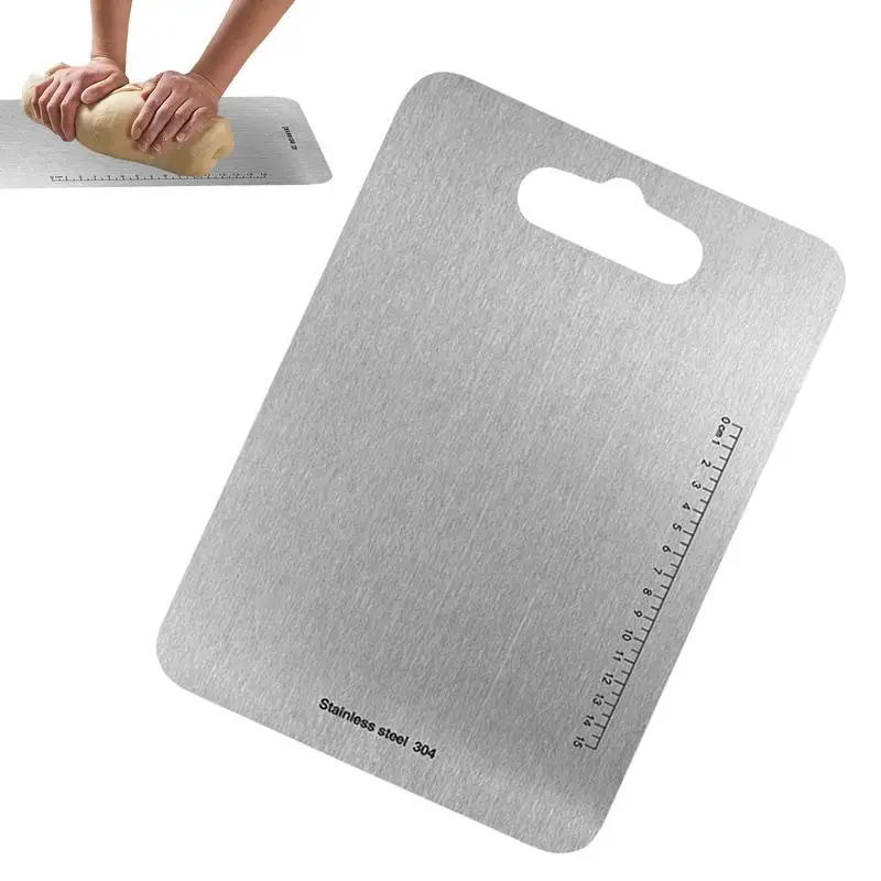 

Titanium Cutting Board With Scale For Home Kitchen Cooking Outdoor Chopping Board Kneading Board Camping Cookware