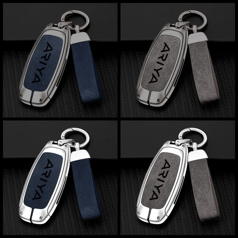 Suitable for Nissan ARIYA 2022 2023 New Energy Pure Electric Vehicle Key Shell Zinc Alloy Key Bag Car Key Cover Accessories