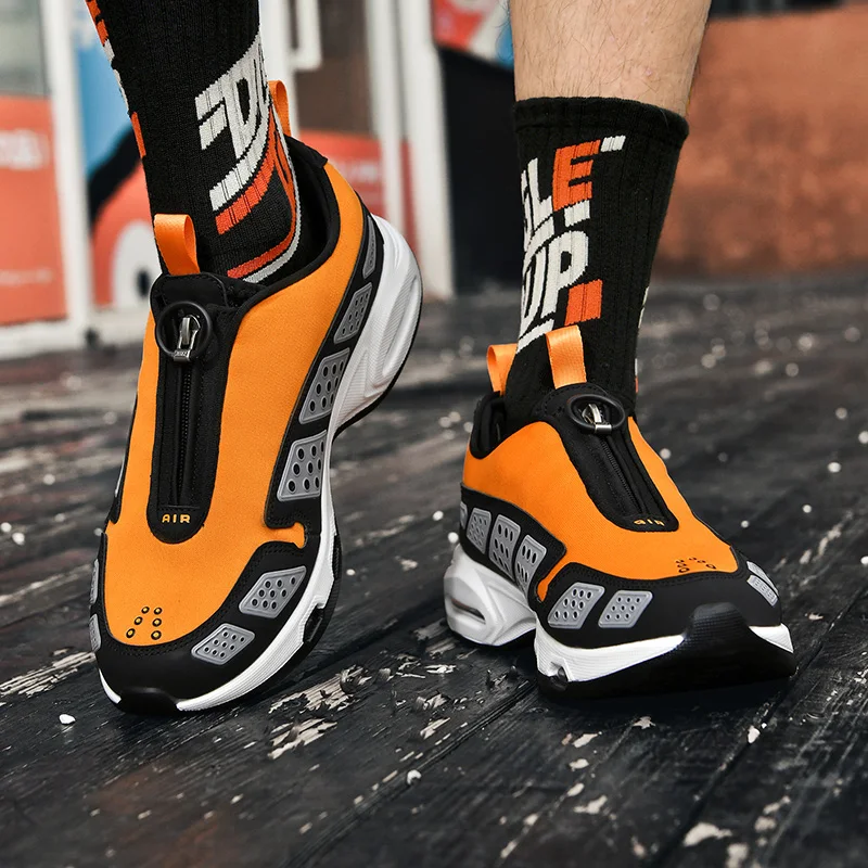 

Men's Running Shoes Breathable Wear-resistant Anti-slip Shock-absorption Full-foot Cushion Casual Sports Sneakers 2025 New