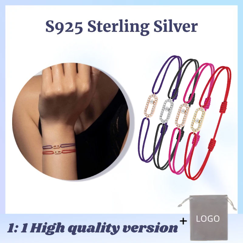 Messik Color MOVE Diamond Rope Circle Bracelets Official Website Jewellery Women Silver 925 Adjustable Length