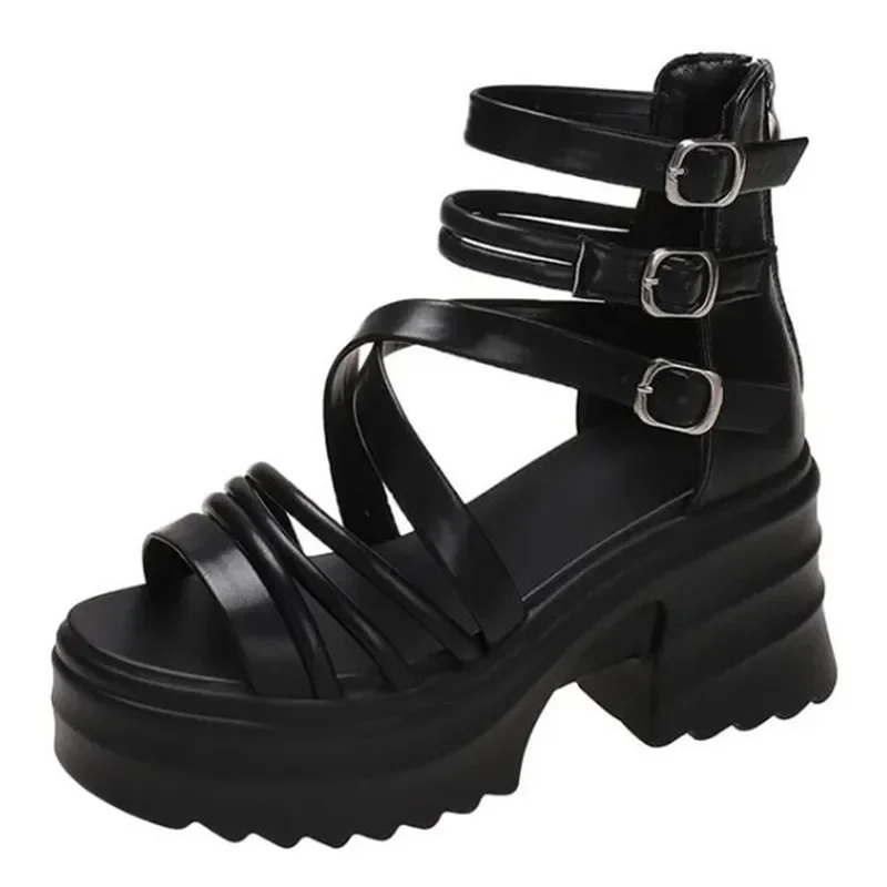 

Летние новые брендовые сандалии, кроссовки на танкетке 9 см, женские пляжные шлепанцы, повседневные сандалии на высокой платформе, дышащие прогулочные тапочки