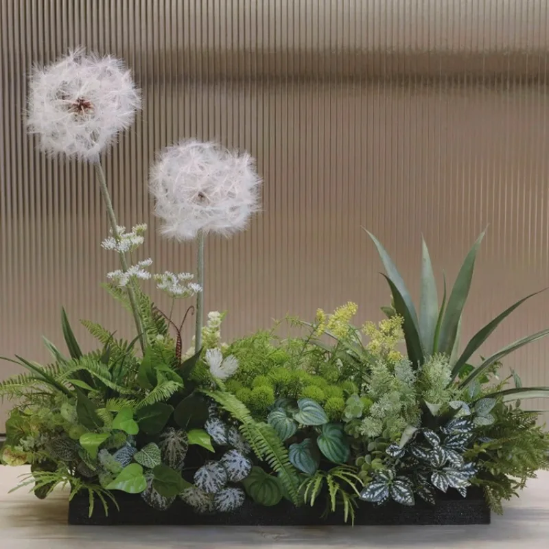 Vv126 Large Decorative Artificial Plant Dandelion Succulent Plants False Flower Interior Landscape Corner Window Decoration