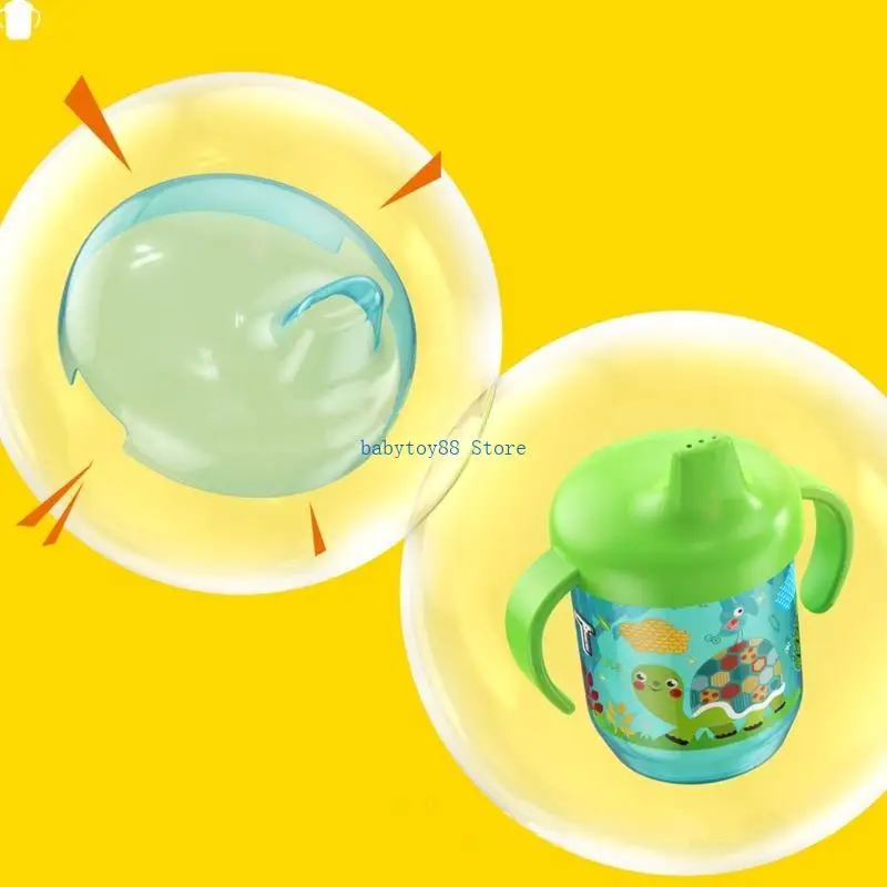 

Y4UD Infant Learning Drinking Cup with Integrated Handle and Sealing Lid