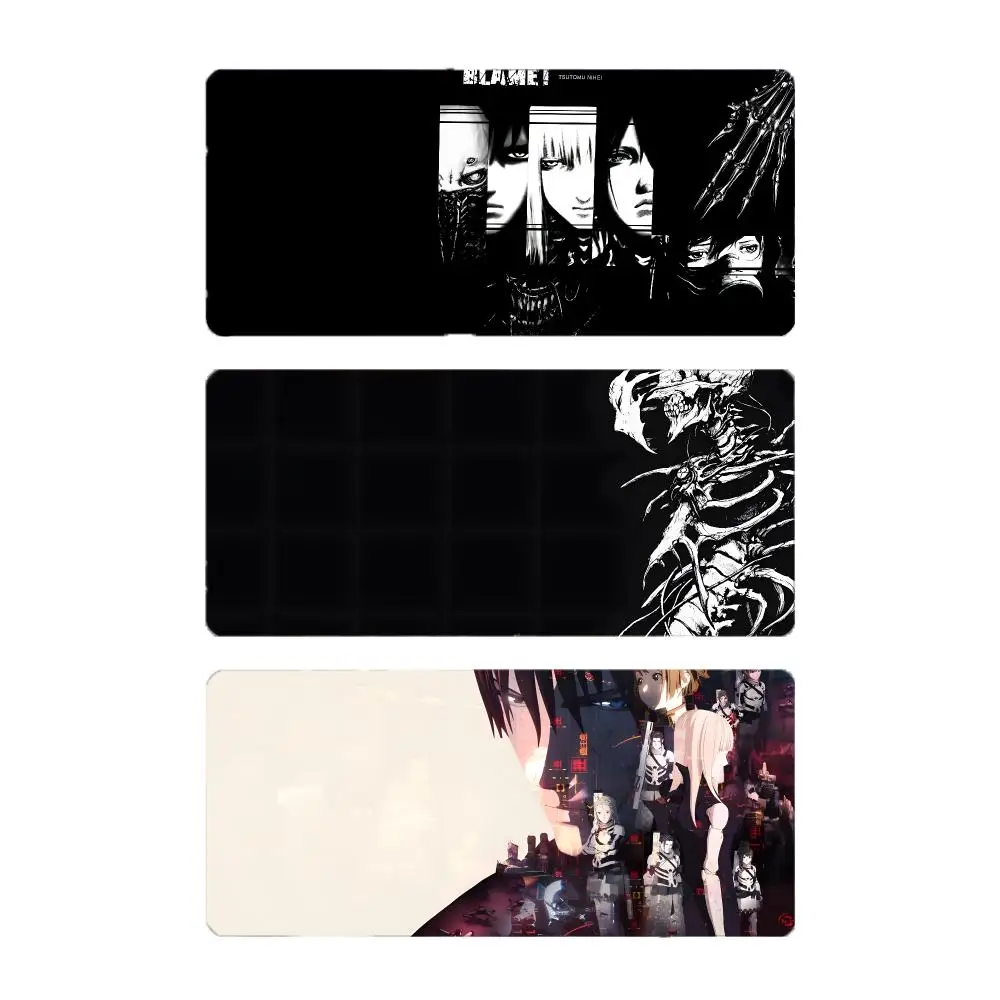 Manga Sci Fi Blame! Mouse Pad Large Gaming Mousepad with Stitched Edges Thickened Desk Mat PC