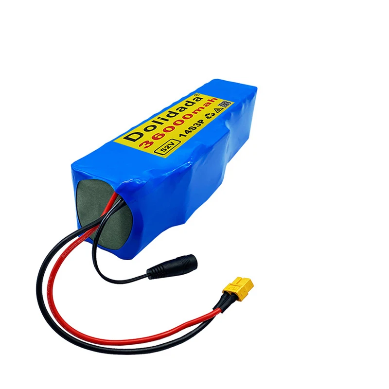 2023 New 52V 36000mah 14S3P 36AH 2000W Electric Bicycle Battery Suitable for Electric Bicycle Scooter BMS with 58.8V Charger