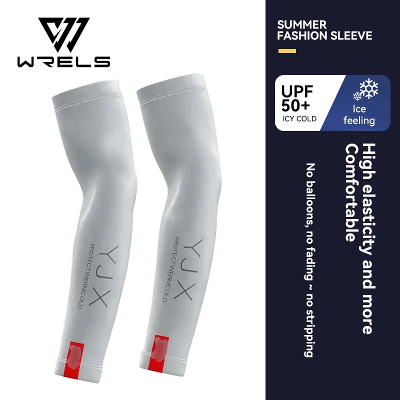 1 par de mangas de brazo de verano para correr al aire libre ciclismo conducción transpirable seda de hielo protección solar elástica hombres mujeres cubierta de brazo