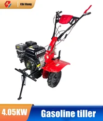 4.2KW Diesel Micro-tiller Agricultural Ditching Machine Gasoline Engine Household High-power Rotary Tiller Field Tiller