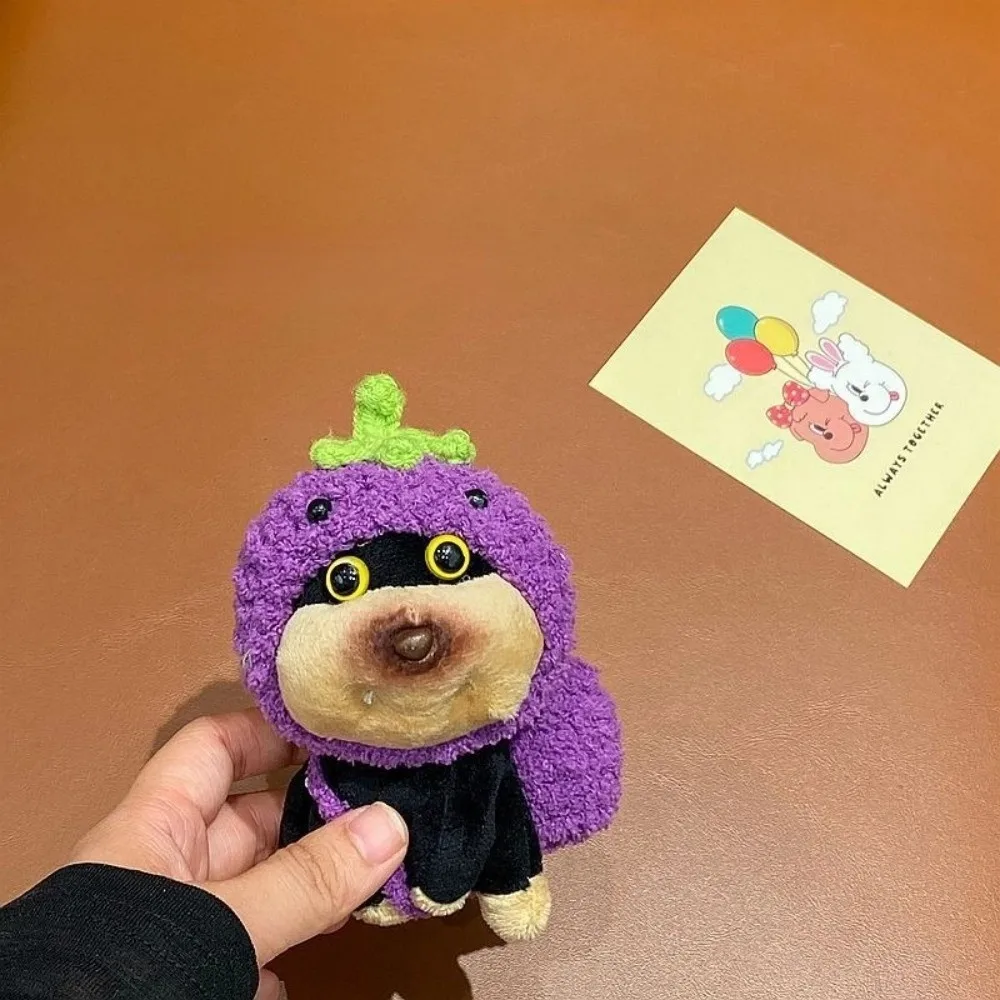 新しいヘッドギアバッグキット、キュートなトマト、ナス、帽子、バックパック、クマ、子犬、カピバラ、カラフルなおもちゃ、服、キーホルダー用