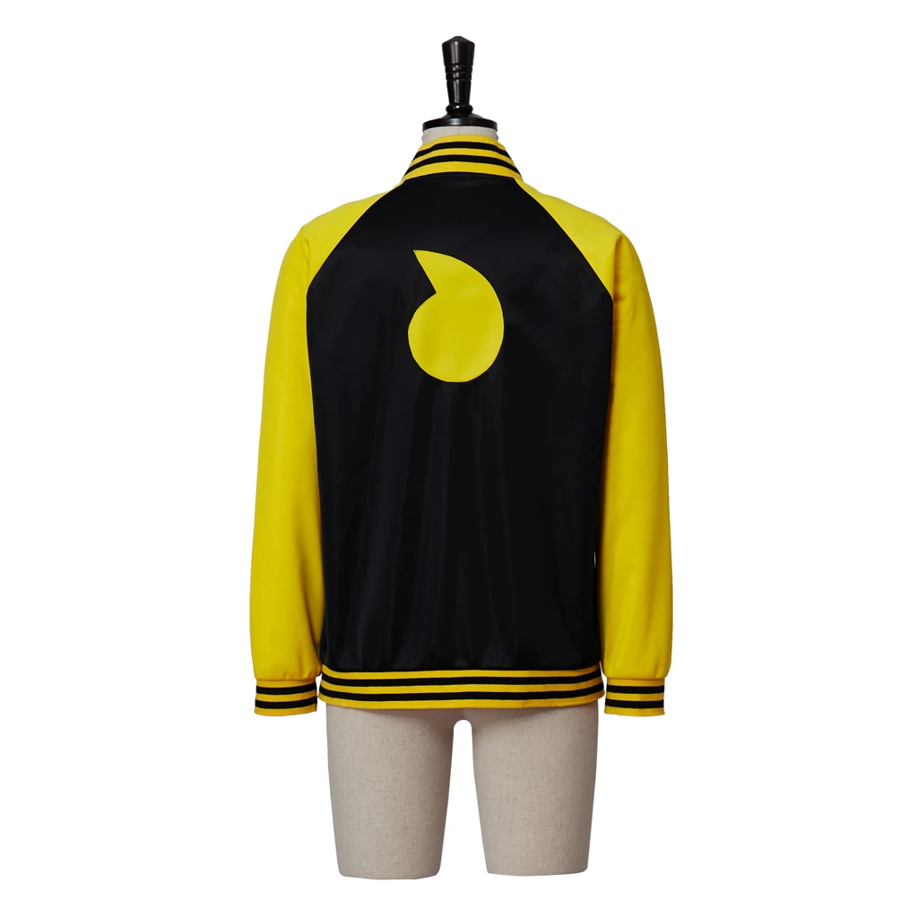 الروح إيفانز تأثيري حلي الكبار الرجال زي بيسبول سترة صفراء معطف اليومي هالوين كرنفال سترة الحفلات