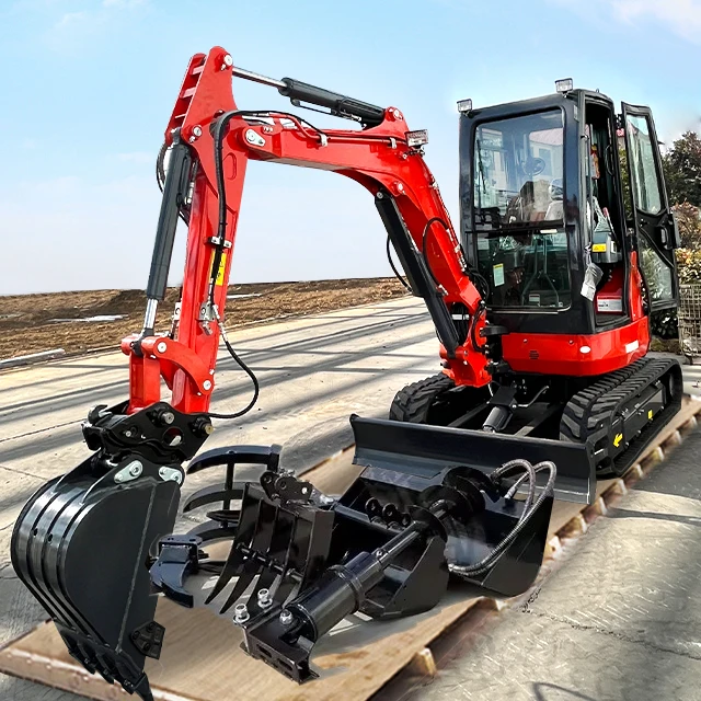 EPA-Bagger 3,5 Tonnen Kubota-Motor Bagger Raupenbagger Farm Gebrauchter Mini Bagger 1 Tonnen Minibagger zu verkaufen