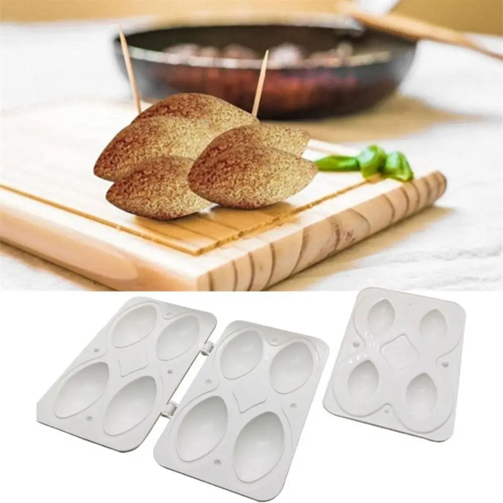 

Household 4/9 Holes Meatball Maker DIY Efficient Kibbeh Roll Moulds Plastic Manual Meatloaf Mold International Students
