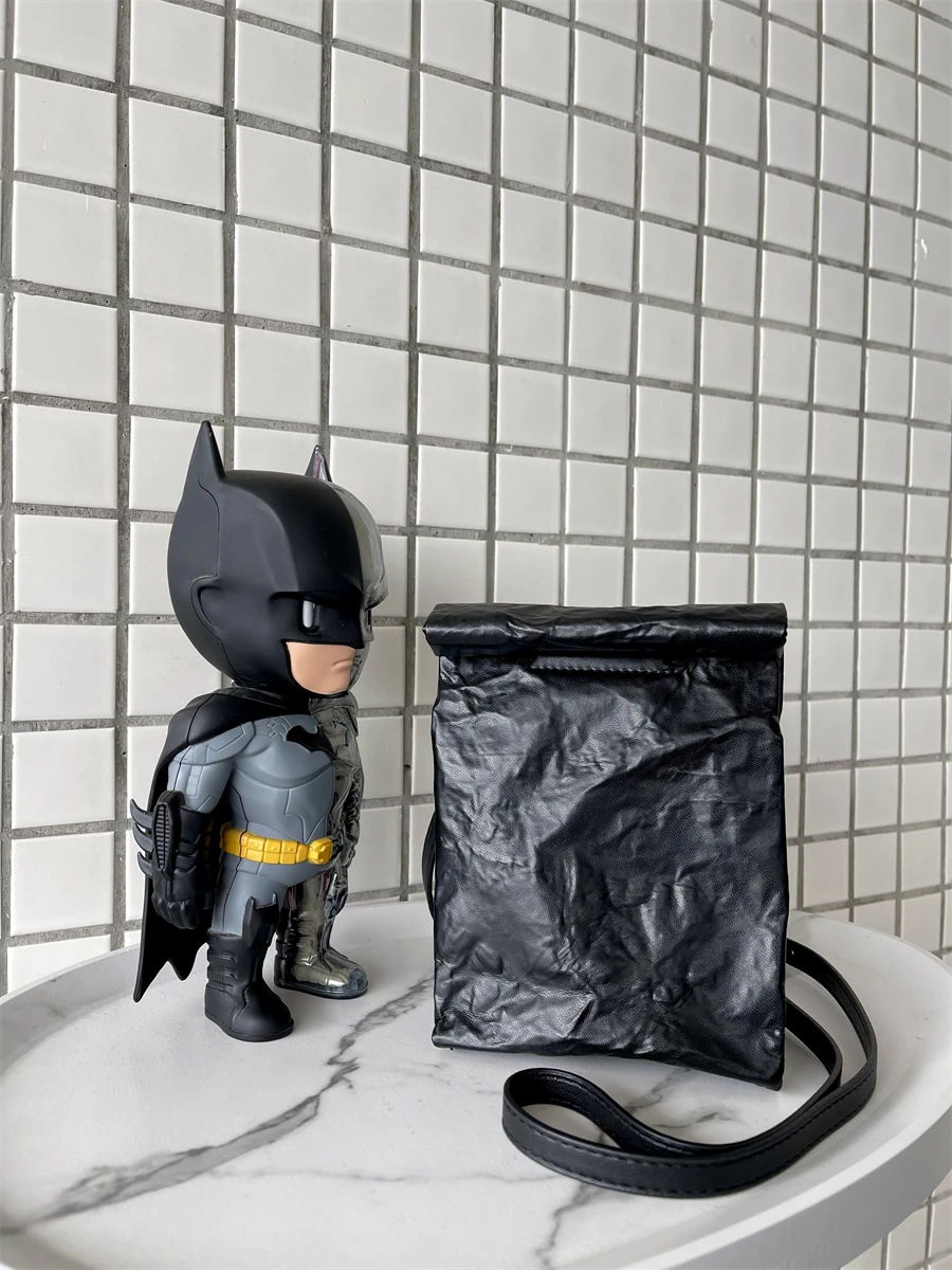 

k Sle Small Crossbody Leather Paper Texture oulder Bag Pure Color ular Square Phone Bag for Women Casual Leisure