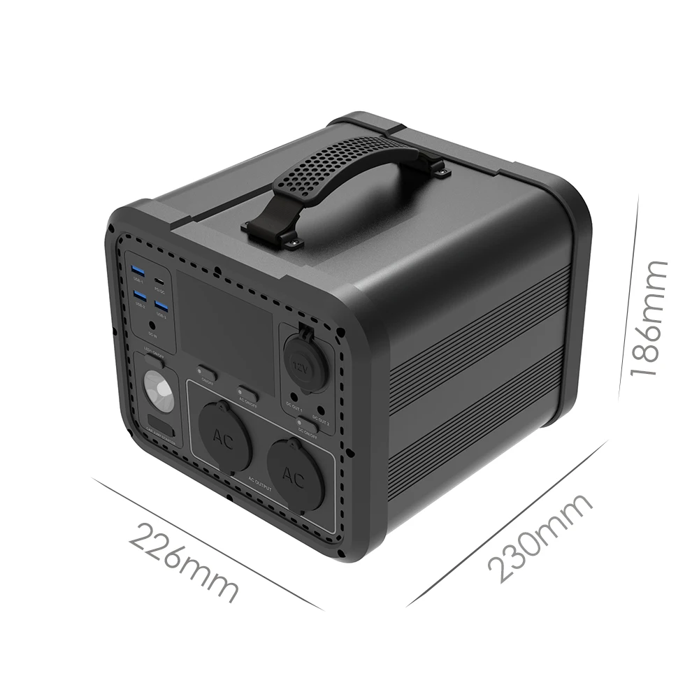 160000MAH Power Bank AC DC USB Type C 600W แบบพกพา Solar Power Station