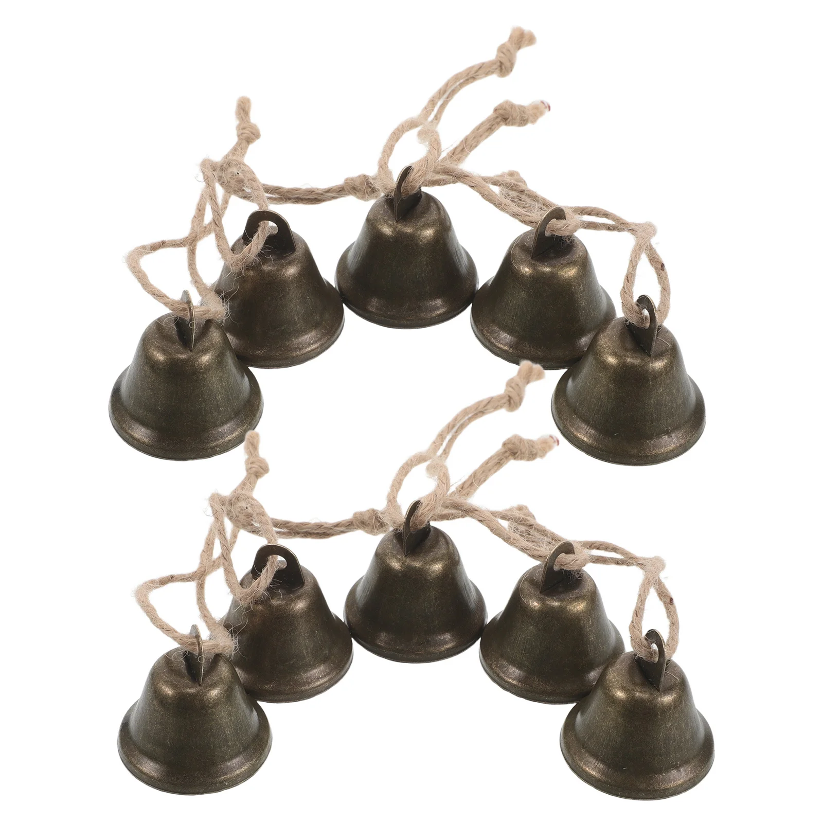 

20Pcs Decorative Bell Hangings Retro Metal Hanging Bells for Home Interiors Vintage Wall Mounted Door Bells Chime Farmhouse